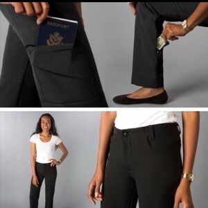 BetaBrand Traveler Cargo Pants, Women’s Size 12 Petite, Charcoal, Straight Leg